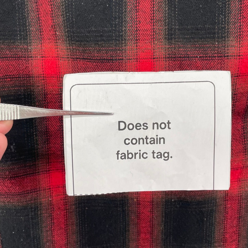Pashartuk Flannel Western Shirt Mens Large Red Black Plaid Snap Button Academia - Picture 9 of 11